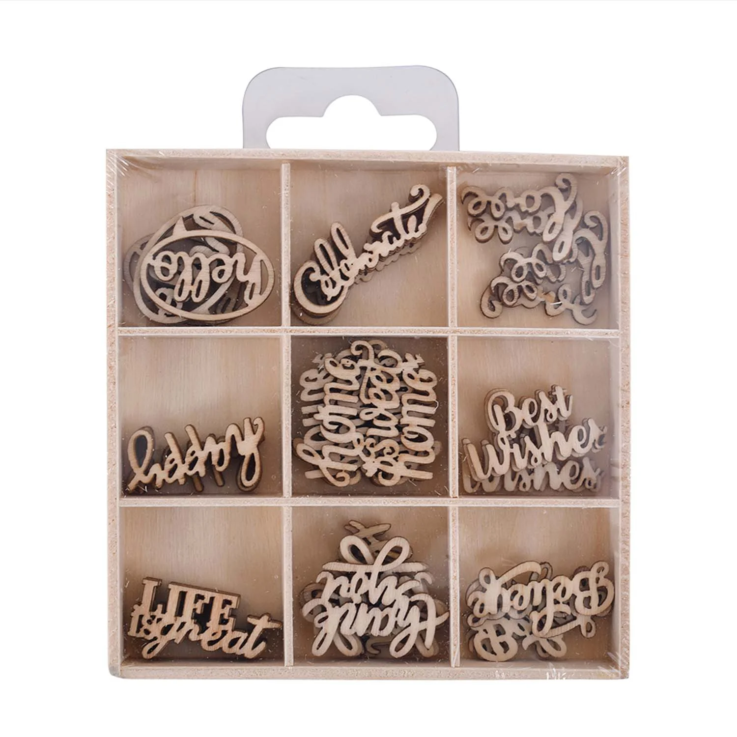 [C607031] Set de Palabras en Madera Adix 45 ud.