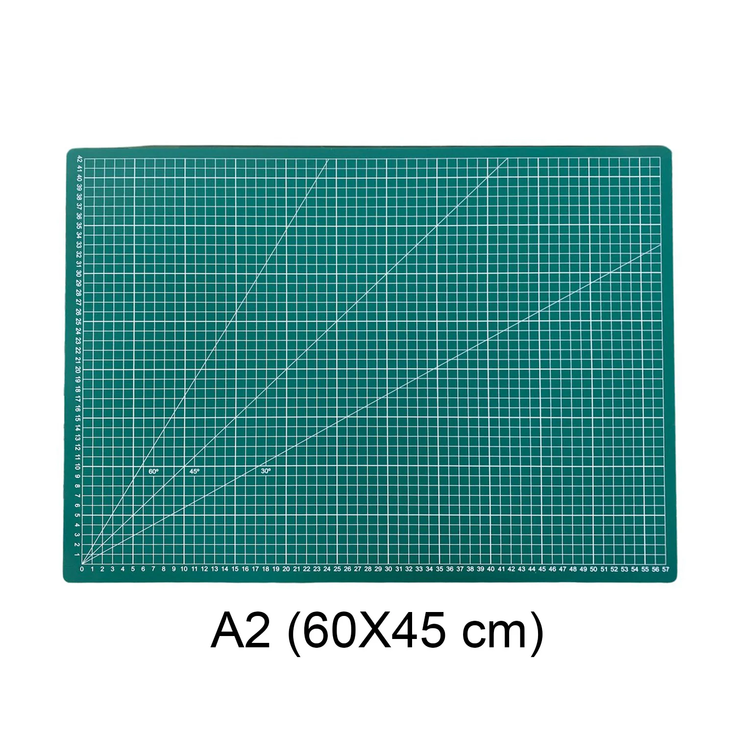 [BACO06045003VER] Base de Corte 60x45cm (A2) Cuadriculada y con Ángulos (Verde)