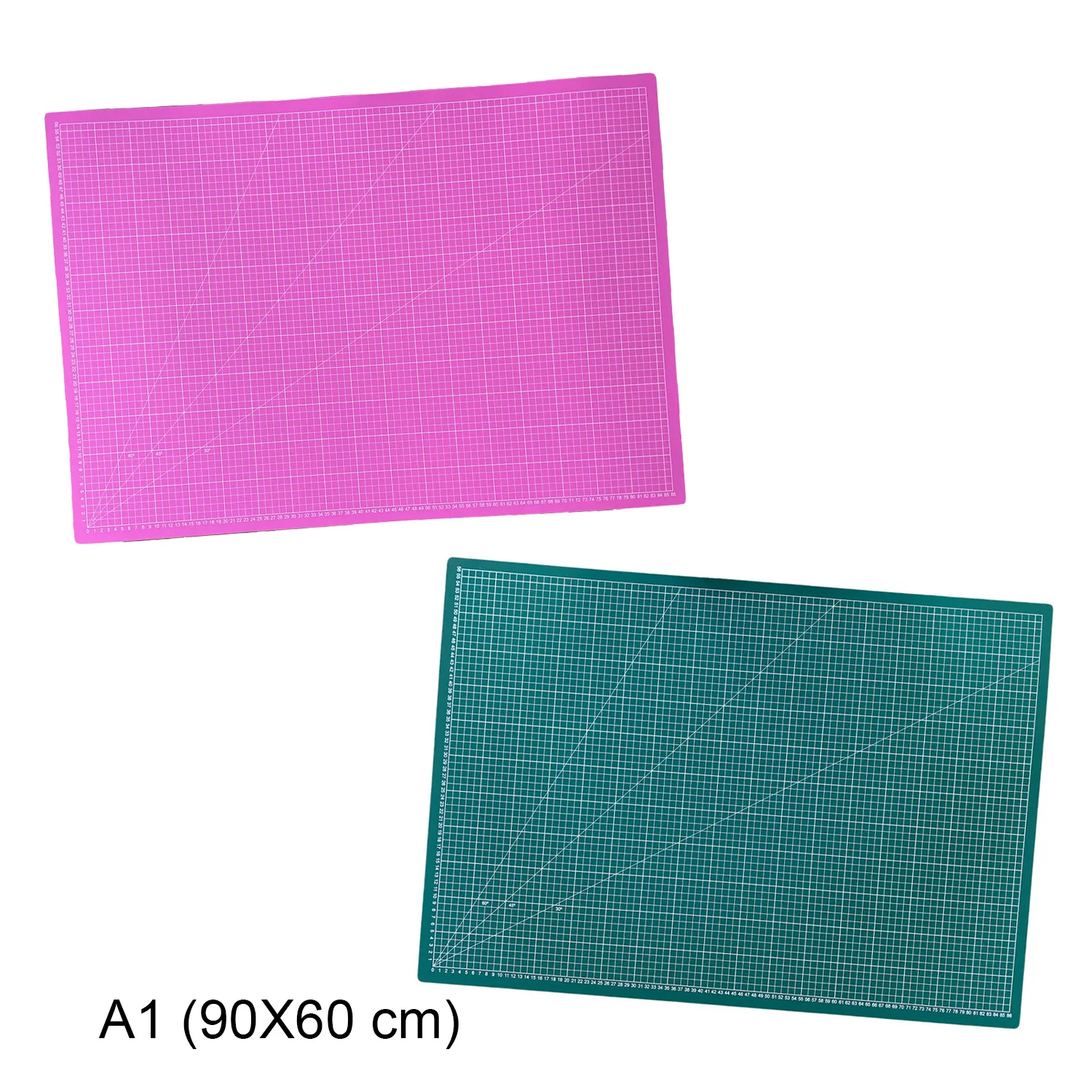 [BACO09060003VER] Base de Corte 90X60 cm (A1) Cuadriculada y con Ángulos (Verde)