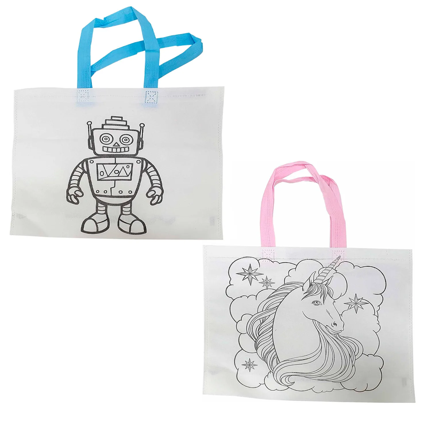 [BORP0353004ROB] Bolsas reutilizables y pintables (1und) (Robot)