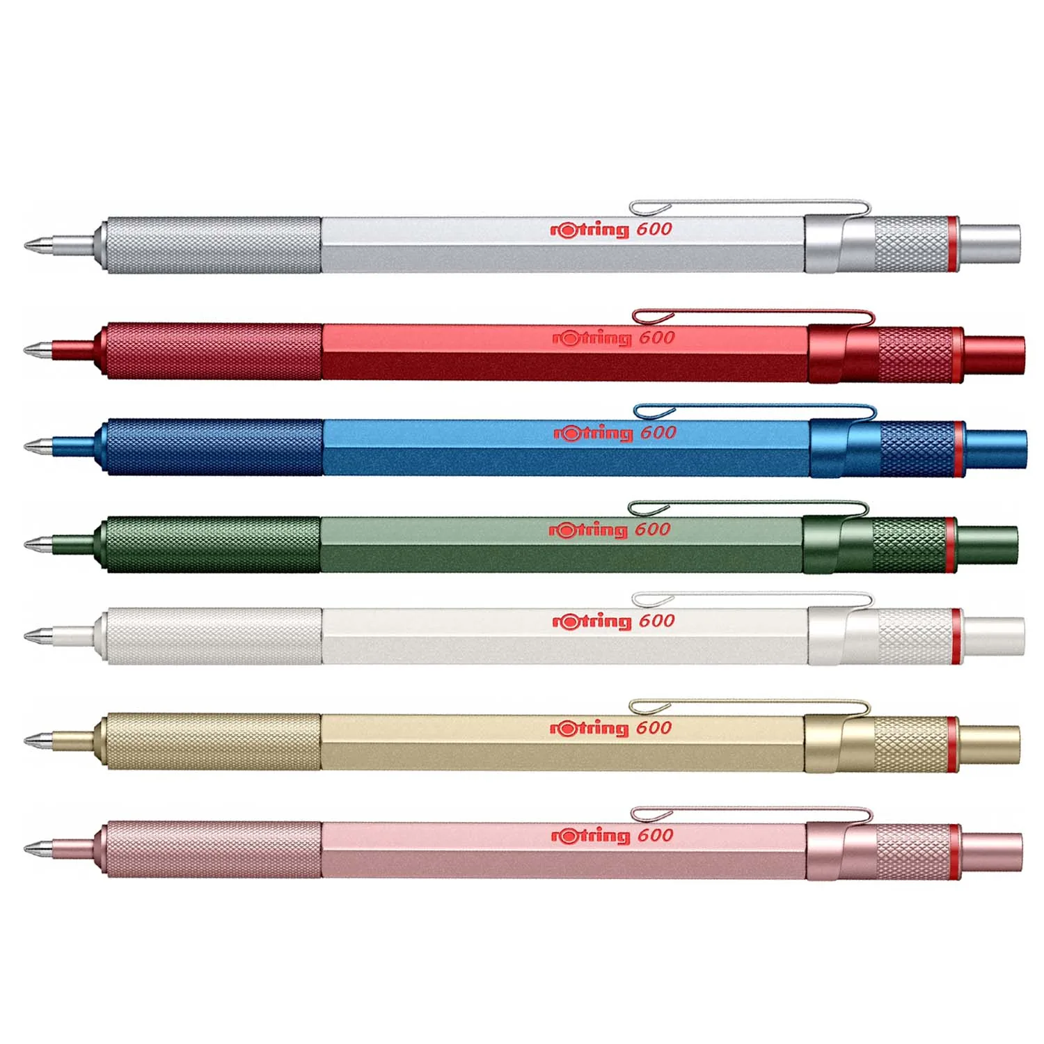 [2114261] Bolígrafo Metálico Rotring 600 (M) (Rojo)