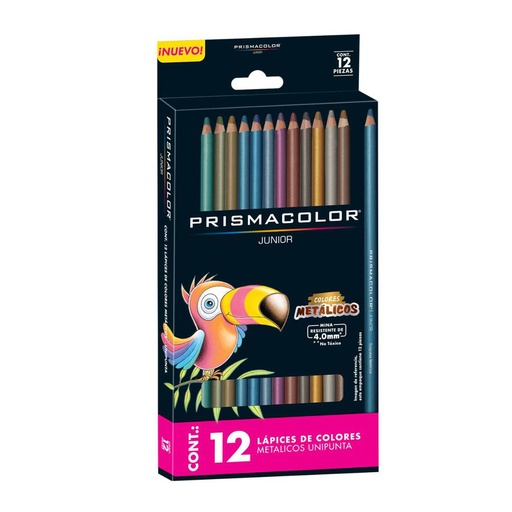 Lápices Prismacolor Junior 12 colores Metálicos