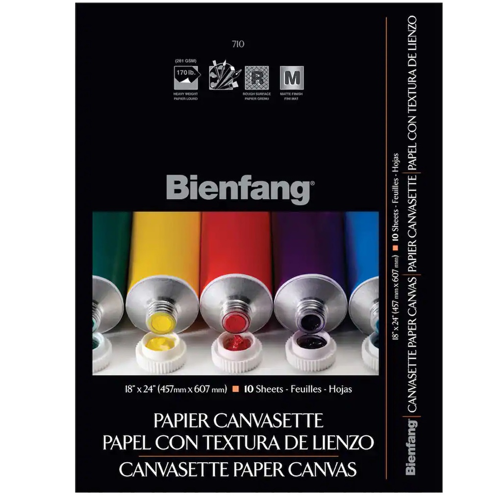 Block Bienfang 710 Canvas Tipo Lienzo 45.7x60.7cm 281gr 10hj