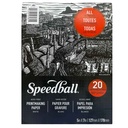 Block Papel Para Grabado Speedball 12.7x17.8cm 245gr. 20hj