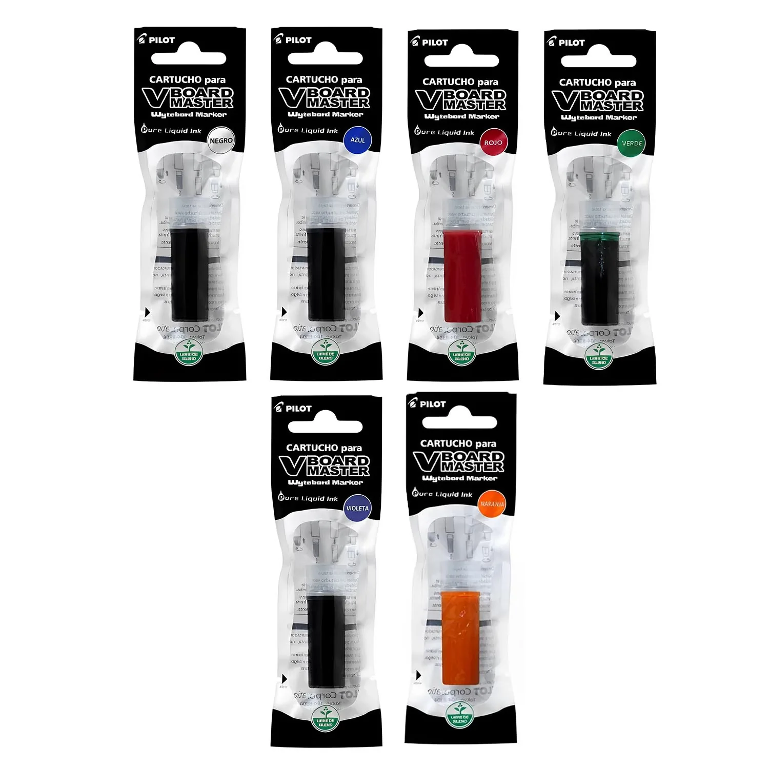 [WBSVBMR] Cartucho para Plumones de Pizarra Pilot V Board Master (Rojo)