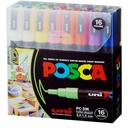 Marcador Uni Posca 16 Colores 3M