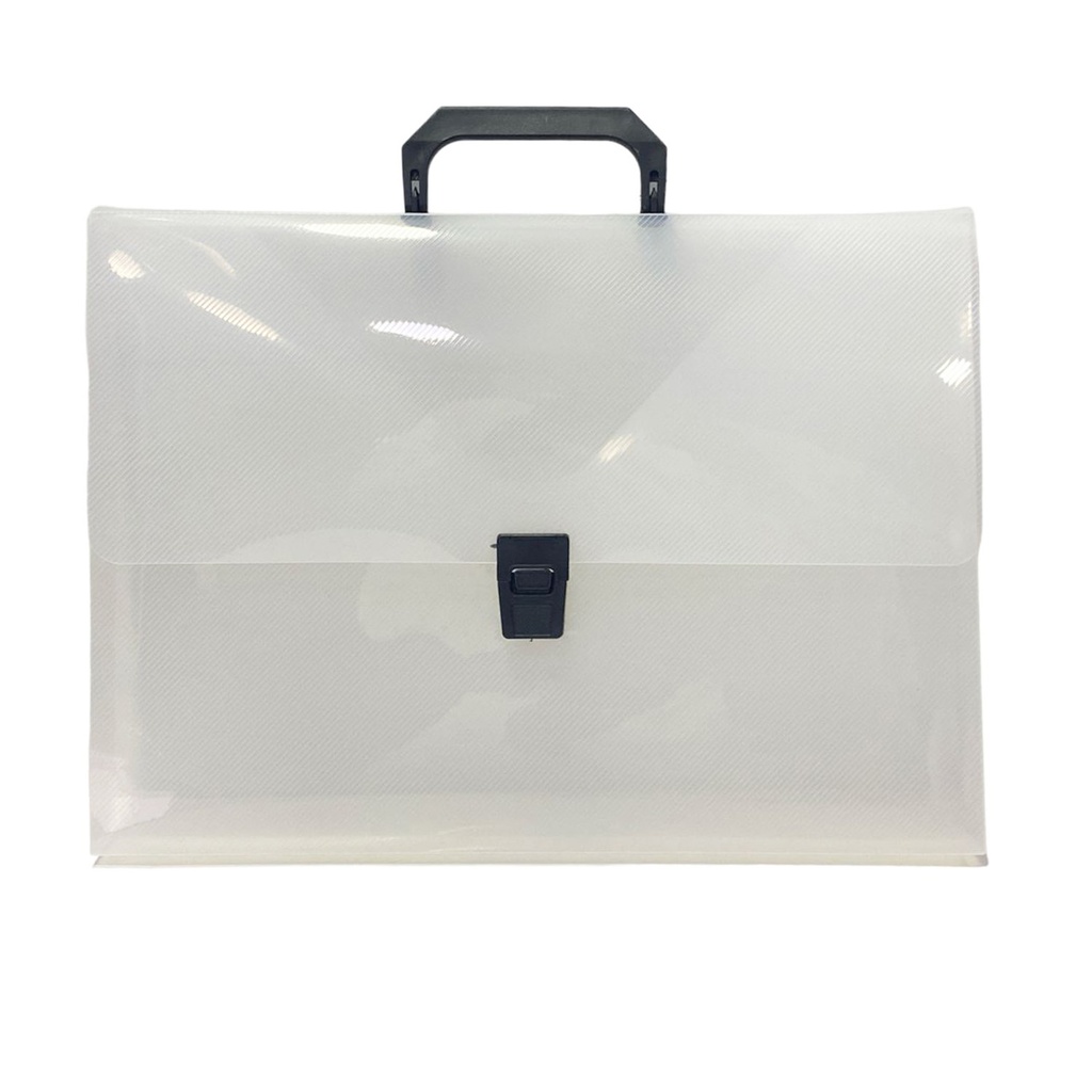 Maletín portafolio vinílico semi-transparente Arquipunto 36x26x3cm