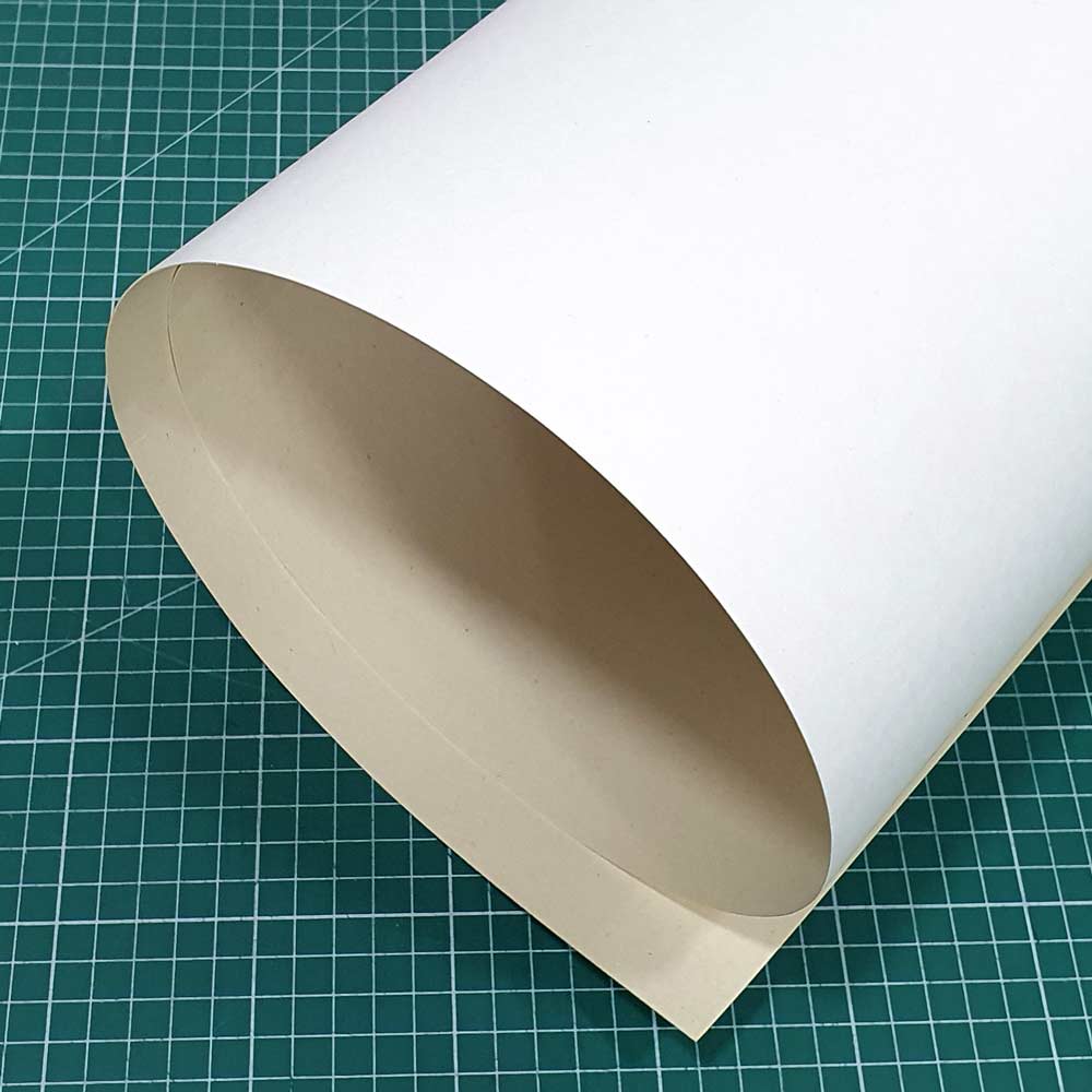 Carton Forrado Simple 110x77cm 300gr Reverso Blanco