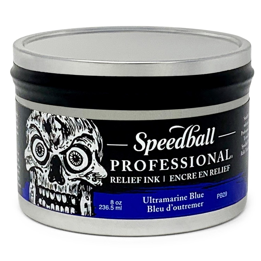 Tinta Relieve profesional Speedball Grabado Azul Ultramarino236ml