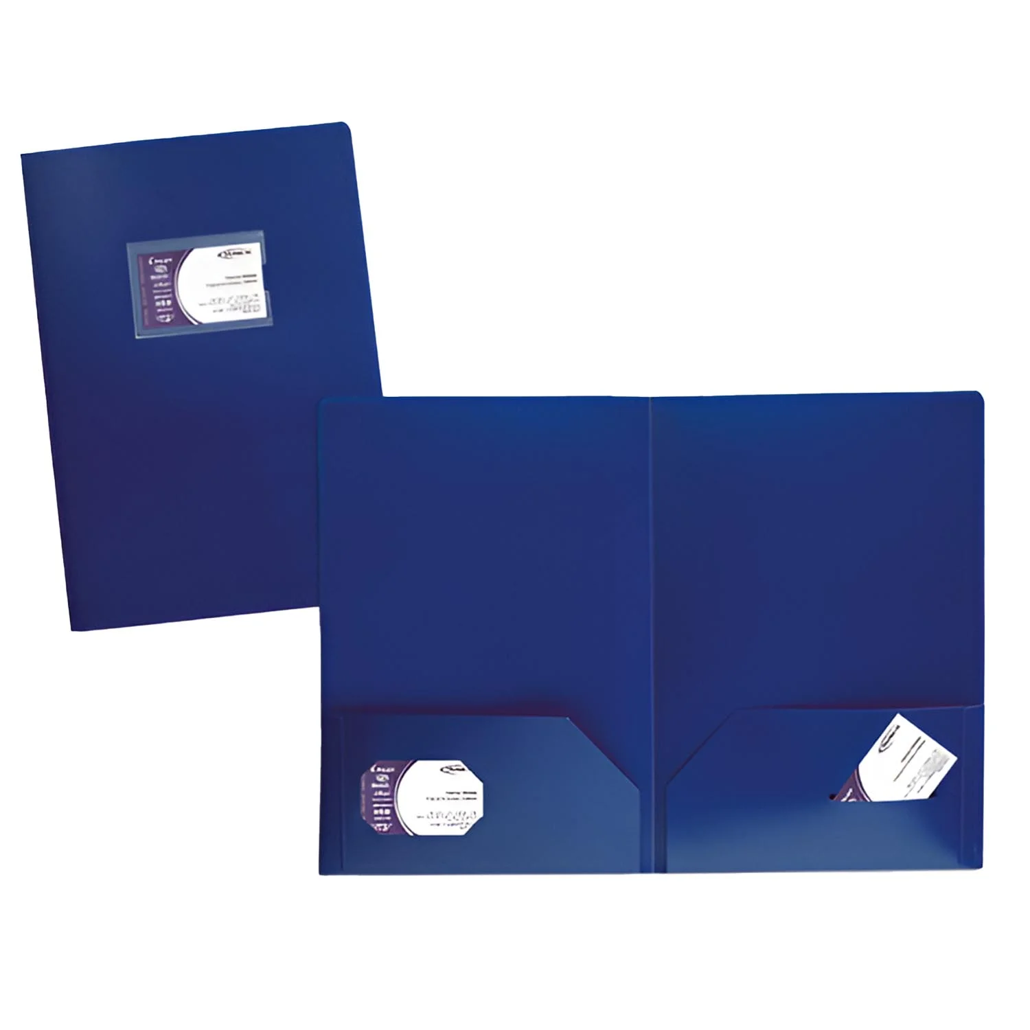 [RP15FNL] Carpeta Presentador con 3 Bolsillos Tarjeteros (Oficio) (Azul)