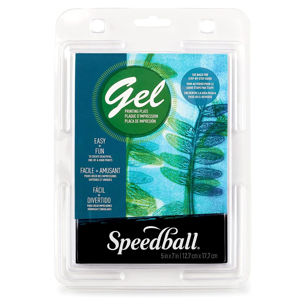 Placa Transparente Gel para Impresión Speedball 12.5x12.5cm