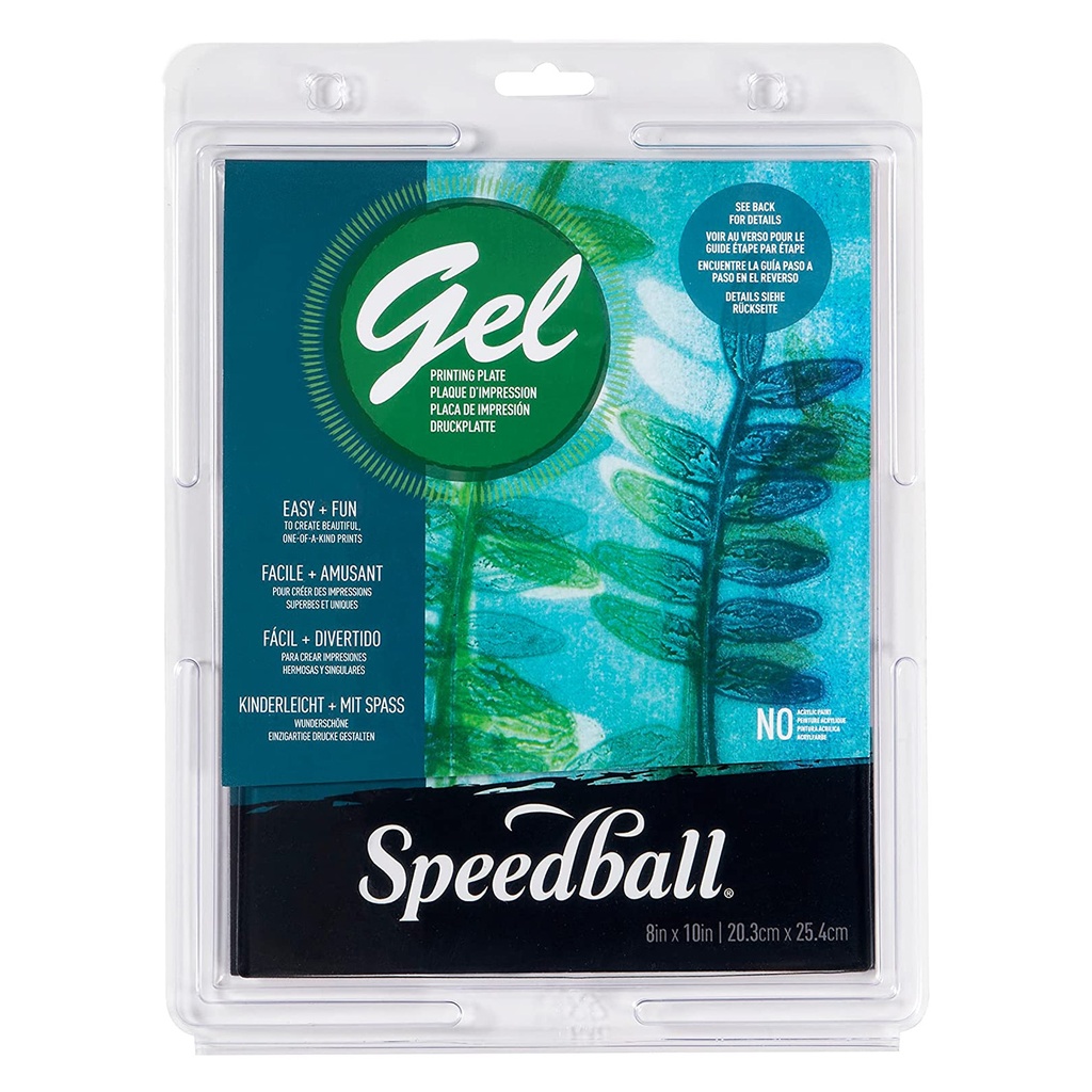 Placa Transparente Gel para Impresión Speedball 20x25cm