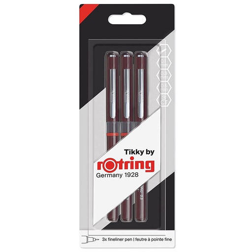 Tiralíneas Desechables Rotring Tikky Graphic (0.1-0.3-0.5mm)