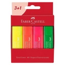 Destacador Faber-Castell TL 46 SuperFluor (4 Colores)