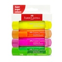 Destacador Faber-Castell TL 46 SuperFluor (4 Colores)