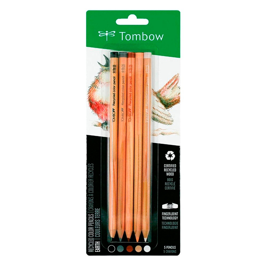 Set de Lápices Color Recycled Tombow (5 Colores Tierra)