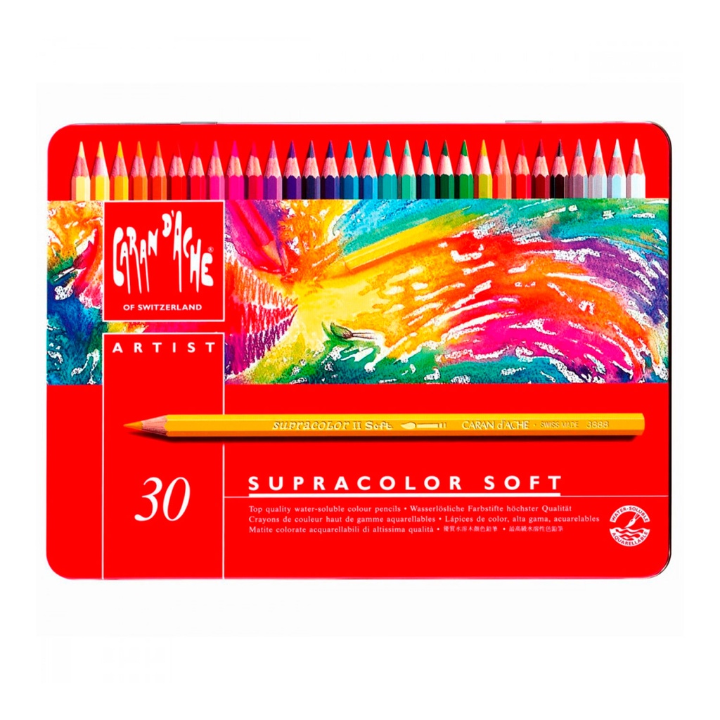 Lápices Acuarelables Caran d'Ache Supracolor (30 colores)