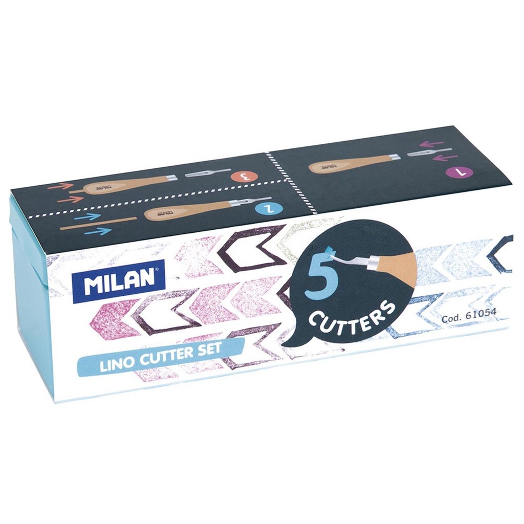 Gubias De Tallado Milan Set de 5 Pcs Con Mango