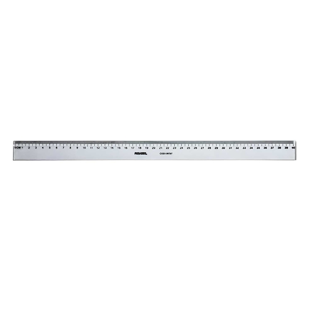 Regla Plástica Biselada Humo Proarte 40cm