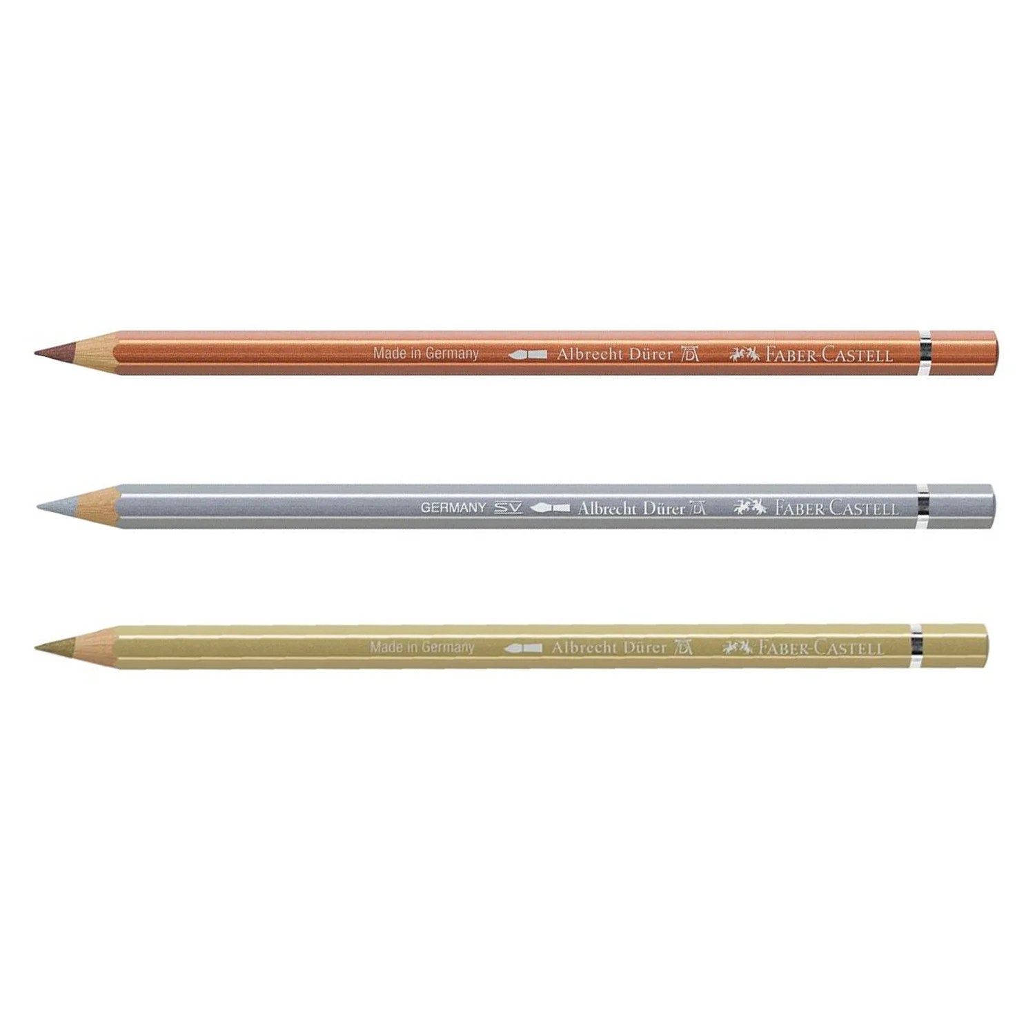 [117750] Lápiz Acuarelable Faber-Castell Albrecht Dürer Tonos Metálicos (A250 Oro)