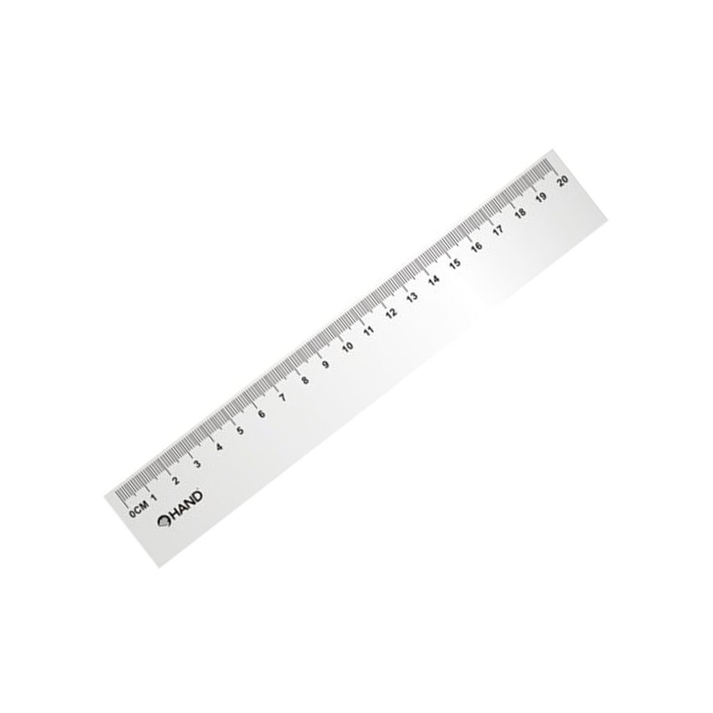 Regla Plástica Biselada Hand 20cm
