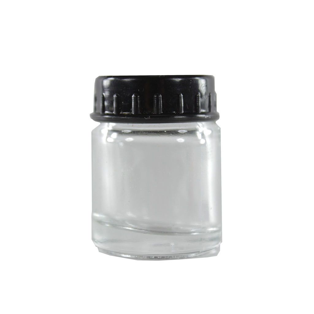Frasco de Vidrio de 20ml Tapa Rosca Aerógrafo Clásico