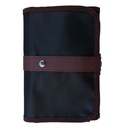 Estuche Enrollable Renart Con 72 Espacio Negro borde Café