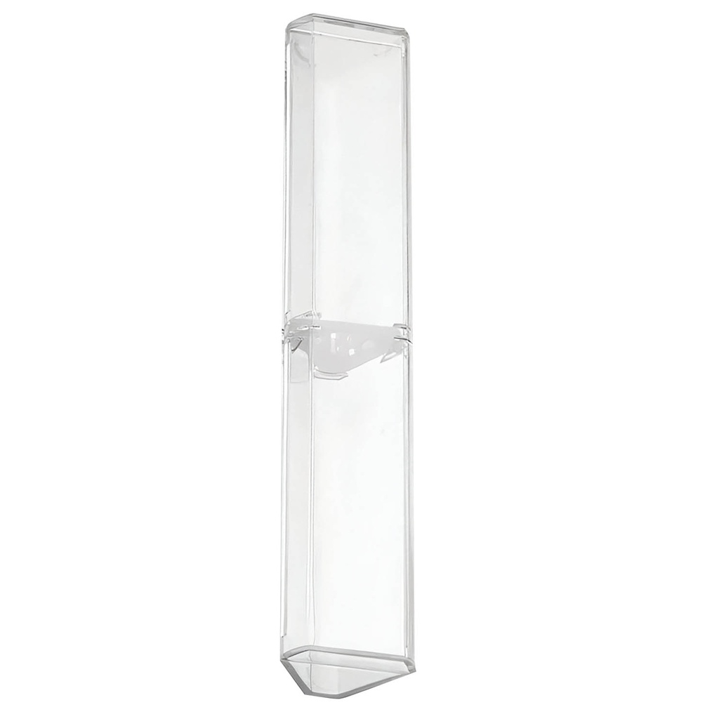 Estuche Acrilico Triangular Renart para Lápiz 15.5x3x3cm Transparente