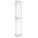 Estuche Acrilico Triangular Renart para Lápiz 15.5x3x3cm Transparente