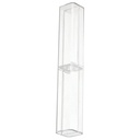 Estuche Acrilico Cuadrado Renart para Lápiz 15.5x2.5x2.5cm Transparente