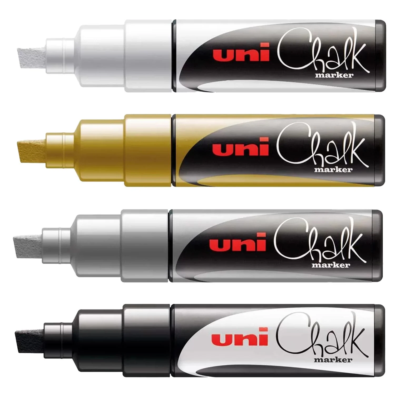 [186499] Marcador de Tiza Liquida Uni-Ball Uni Chalk 8K (Negro)