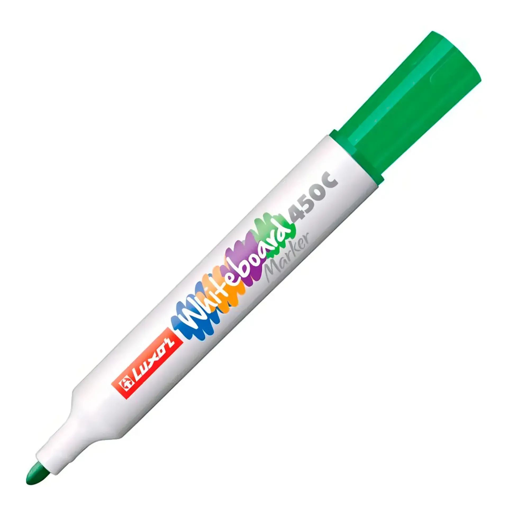 [#450C-VE] Marcador Para Pizarra Luxor Punta Redonda 450C 1-3mm (Verde)