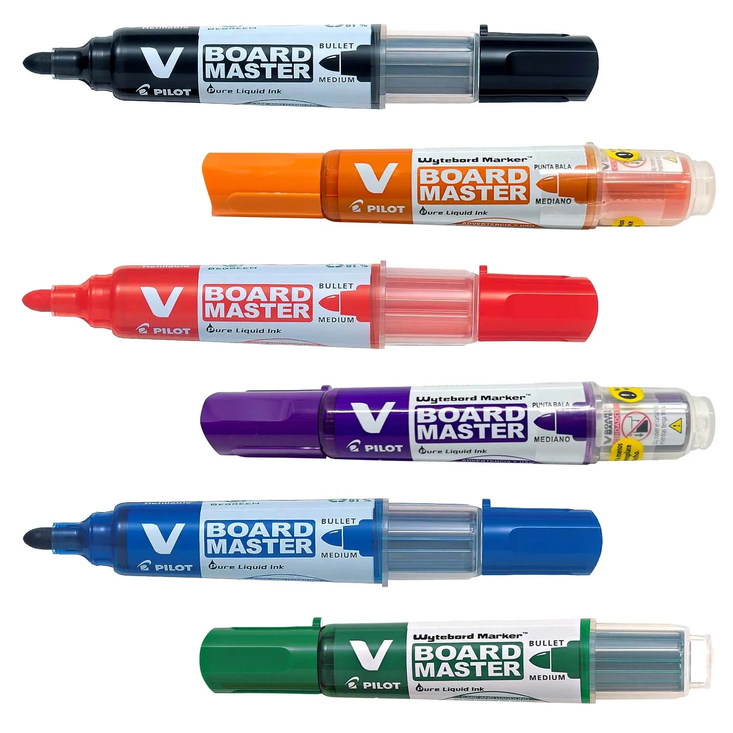 [WBMAVBMMR] Marcador Para Pizarra Punta Bala V Board Master Pilot (Rojo)