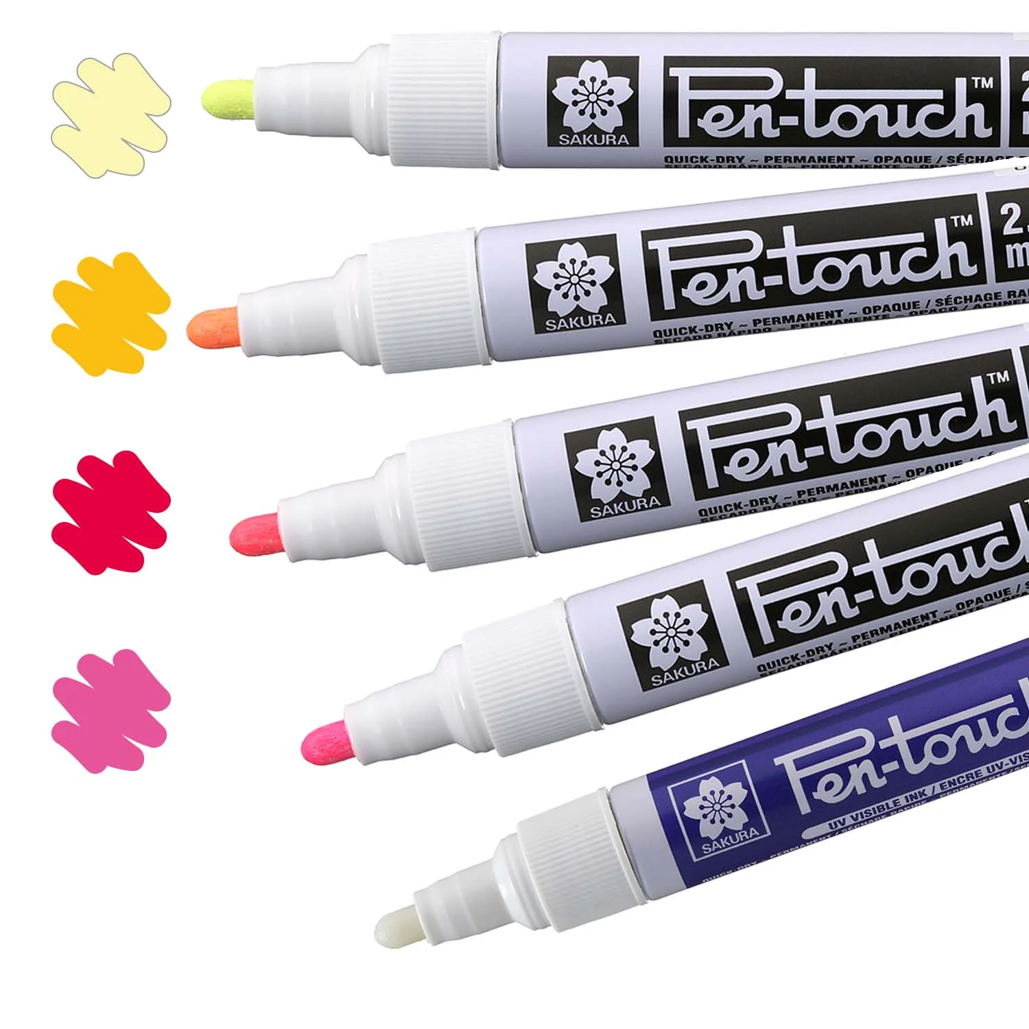 [XPFKA#305] Marcador Permanente Pen Touch Sakura Mediano 2.0mm (Naranja Fluorescente)