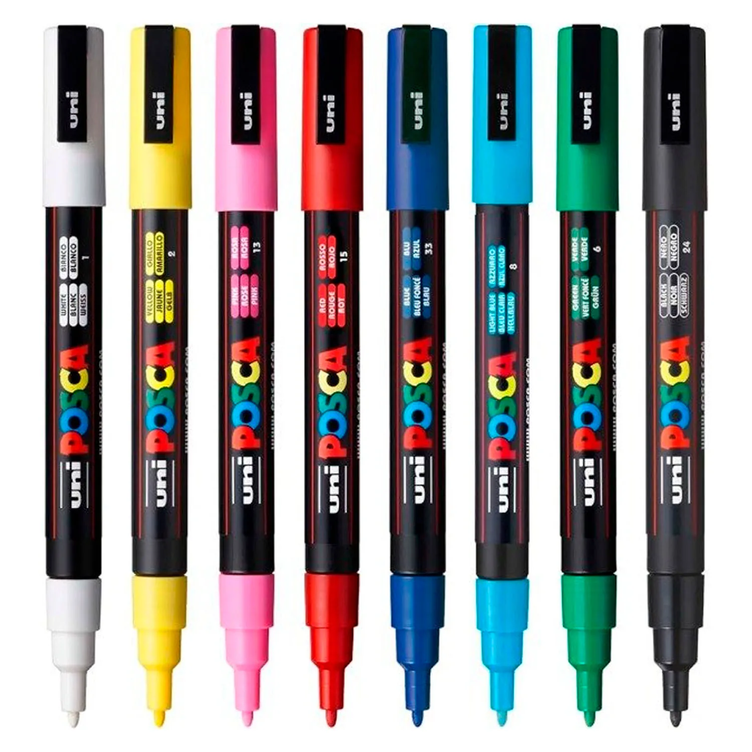 [PC3M-915790] Marcador Pintura Acrílica 3M Uni Posca (0.9 mm-1.3mm) (Rojo)