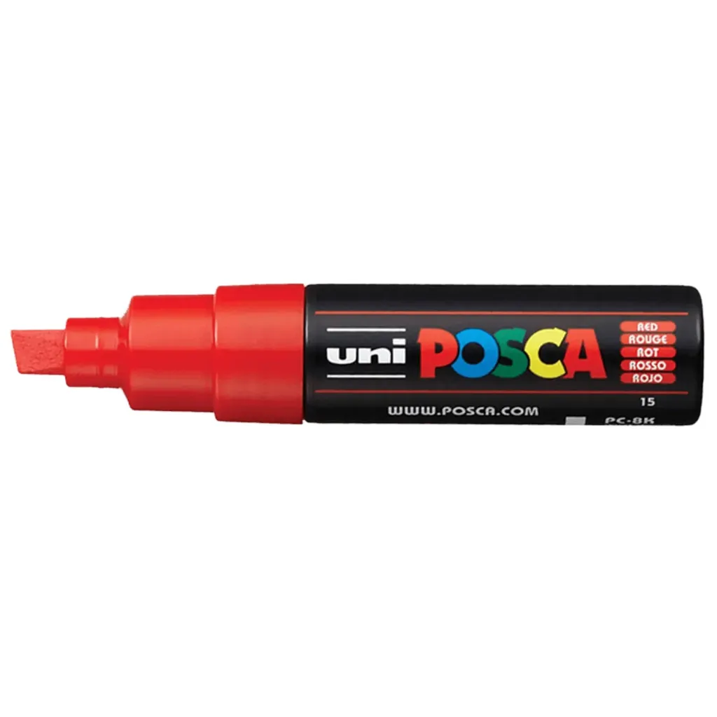 [PC8K-916476] Marcador Pintura Acrílica 8K Uni Posca (8mm) (Rojo)