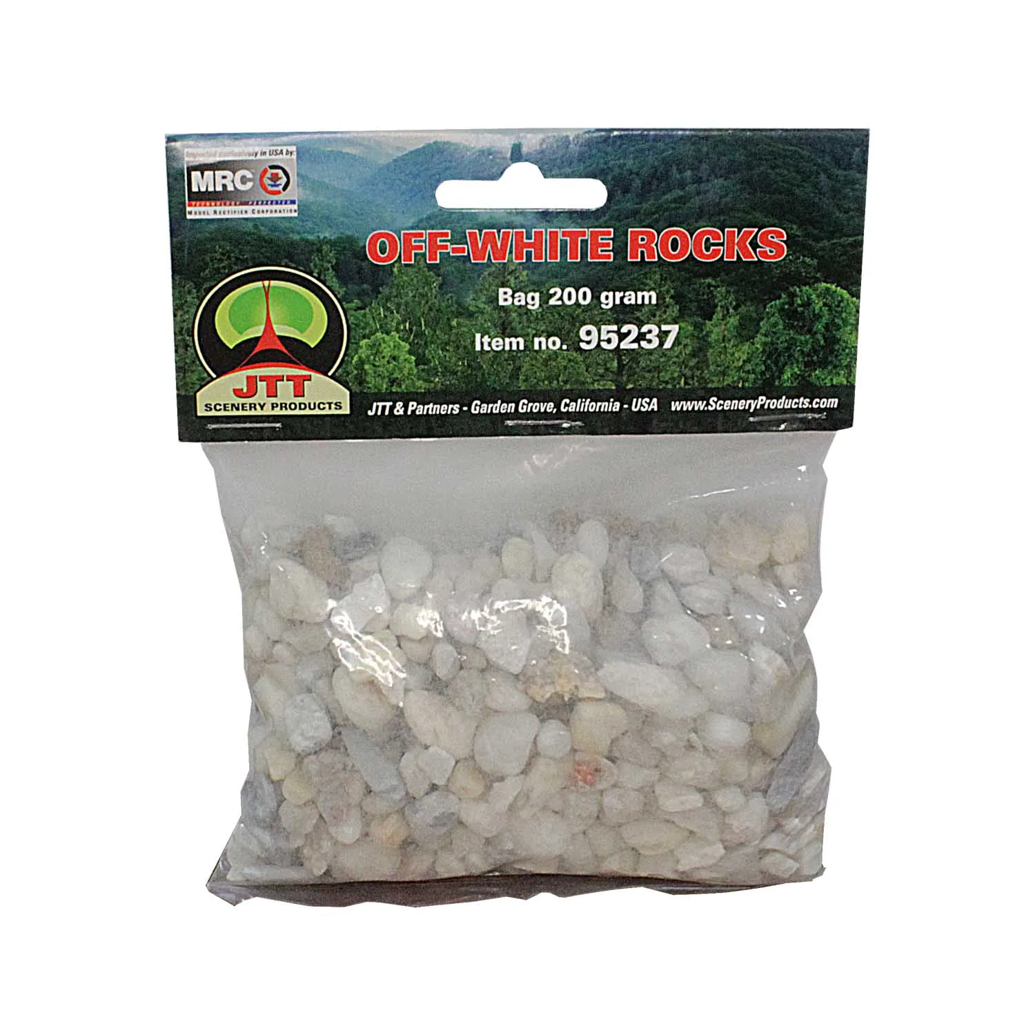 Piedras color blanco bolsa 200gr