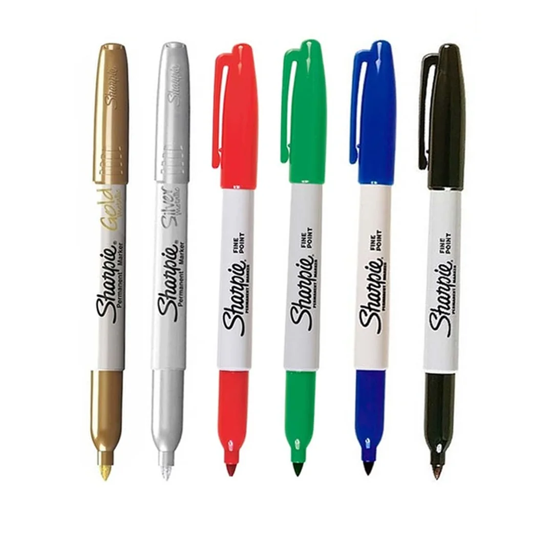 [30002B] Marcadores Sharpie punta Fina (Rojo)