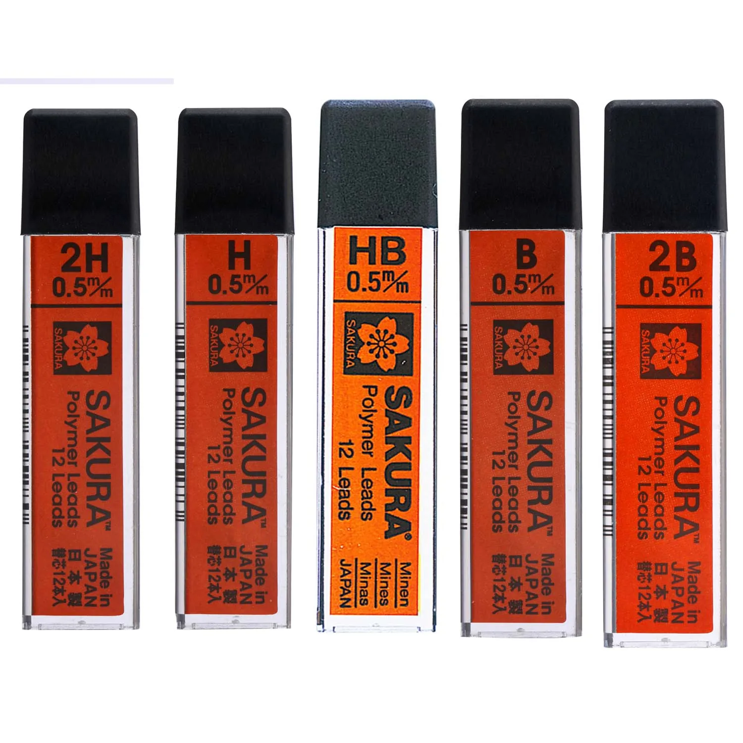 [XK-5A#2B] Minas Grafito Sakura 0.5mm (2B)