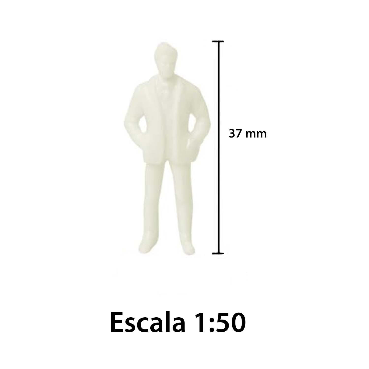 Figuras a escala. Variados tamaños y colores