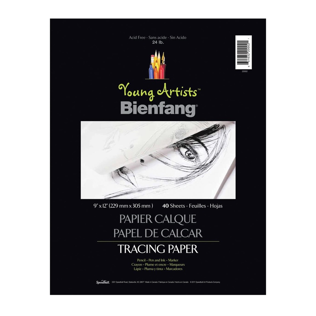 Block Bienfang Para Calcar 22x30cm 30gr. 40hj