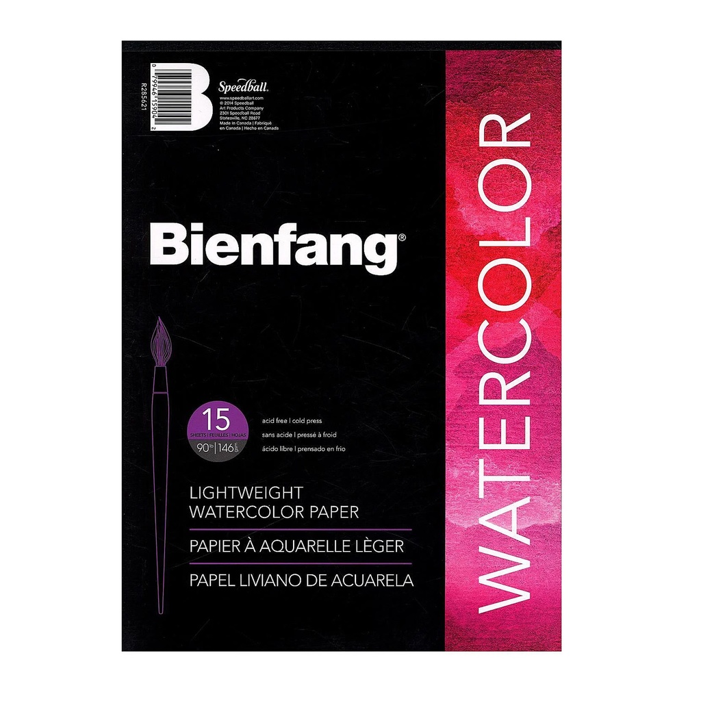 Block Bienfang Para Acuarela 22x30cm 146gr. 15hj