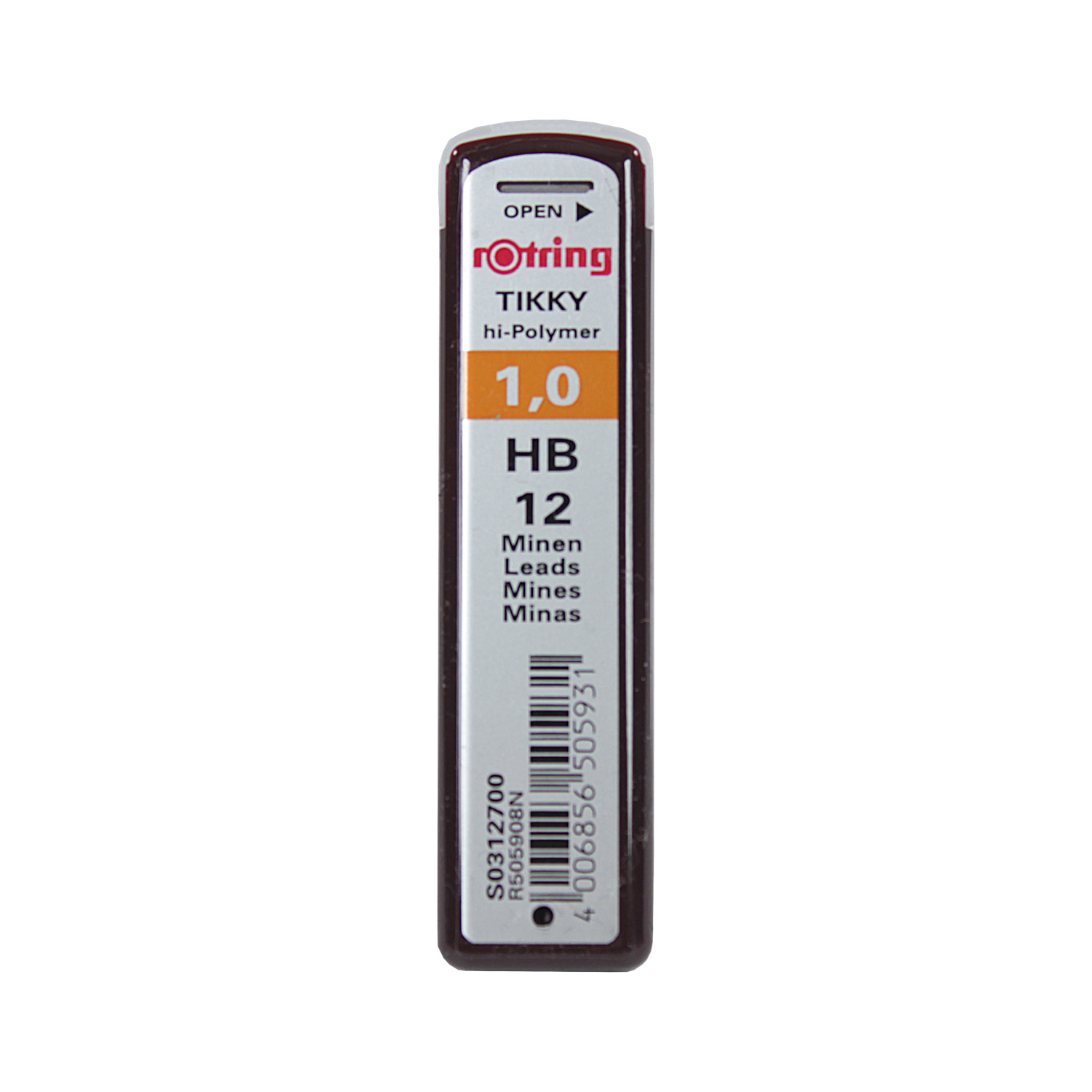 Minas Grafito Rotring Variados Grosores y Densidades (12u)