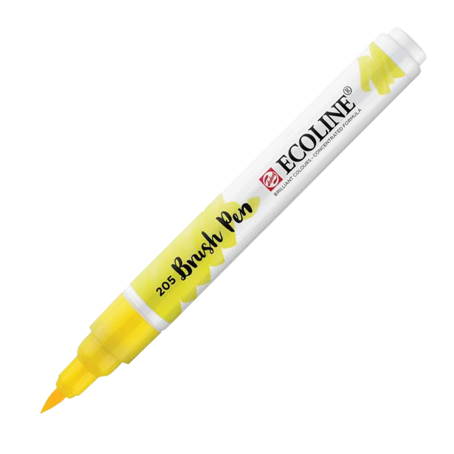 [11502050] Plumones Punta Pincel Ecoline individuales (Amarillo Limón)