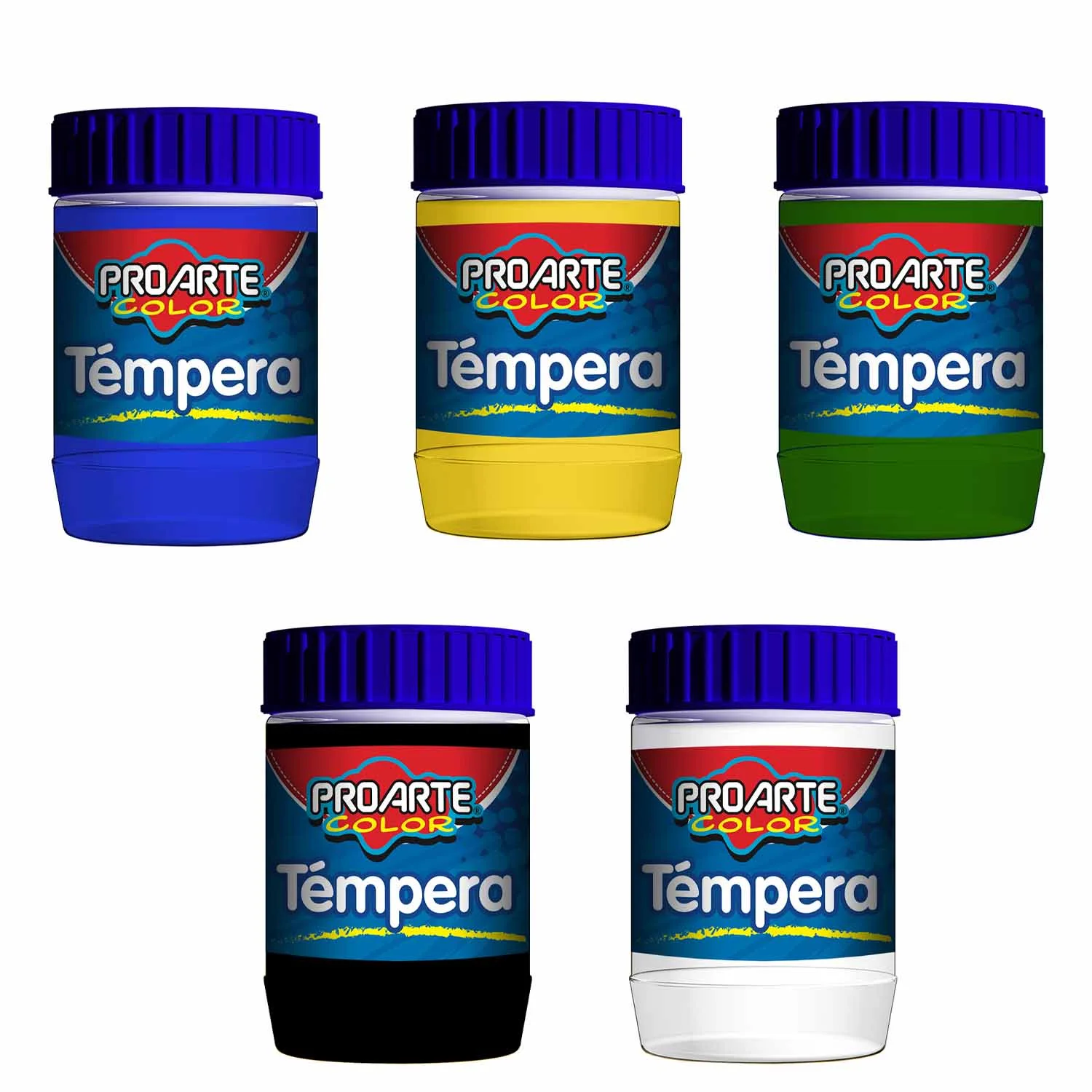 [13077-K] Temperas Proarte 120ml (Negro)