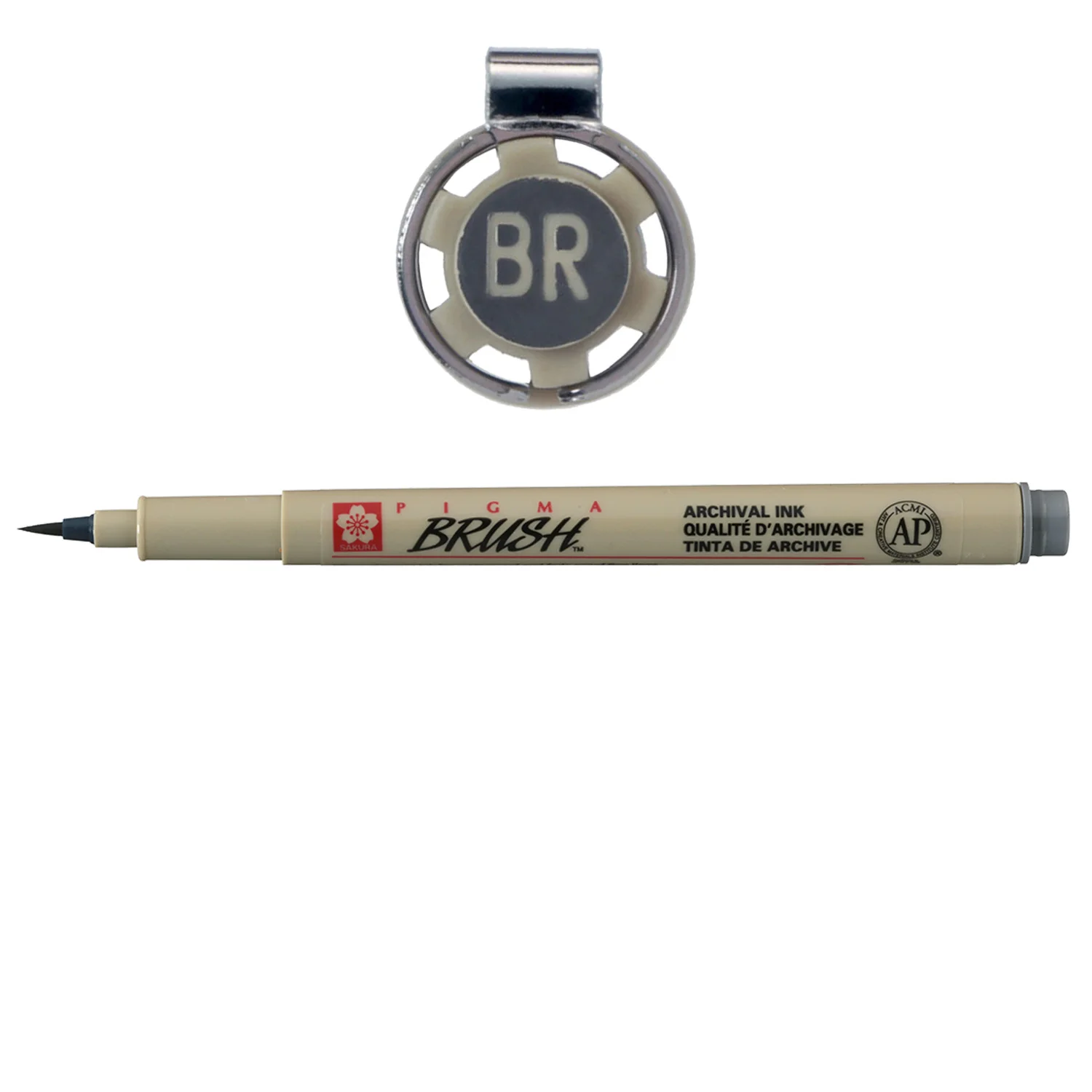 [XSDK-BR#44] Tiralínea Pigma Brush Sakura Grises (Gris Frio)