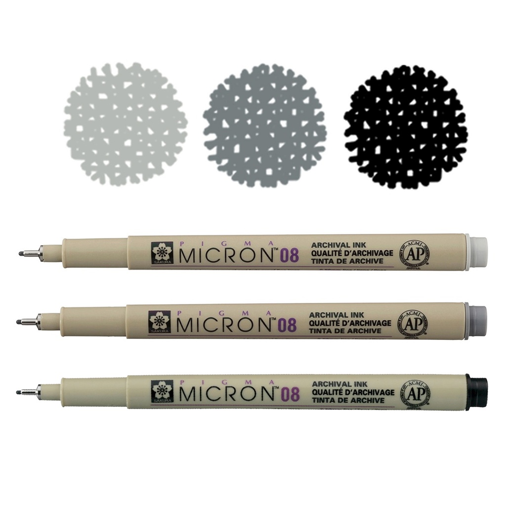 [XSDK08#49] Tiralínea Pigma Micron Sakura 0.8mm (Negro)