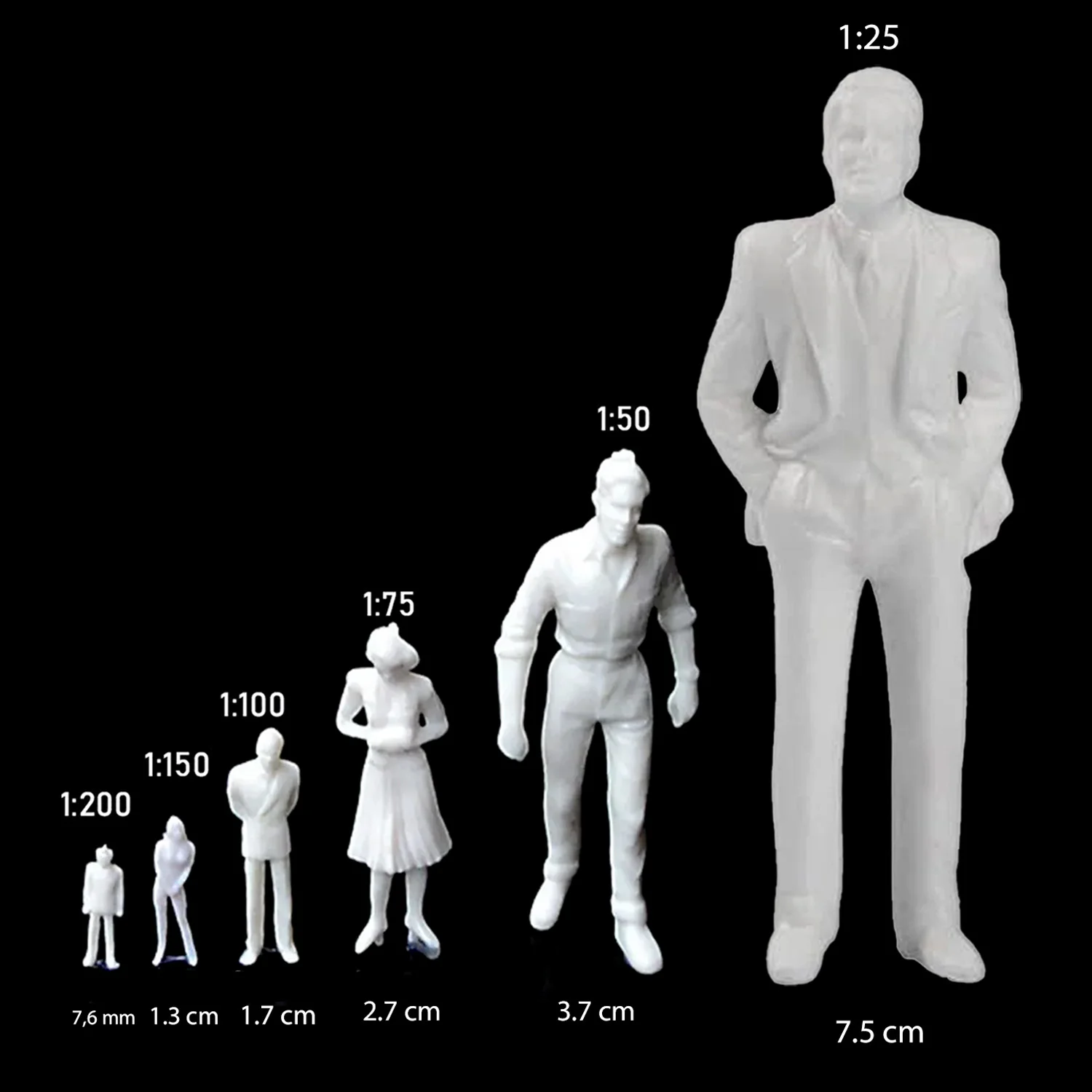 [FIES01100BL] Figura a escala 1:100 Blanco (1 ud)