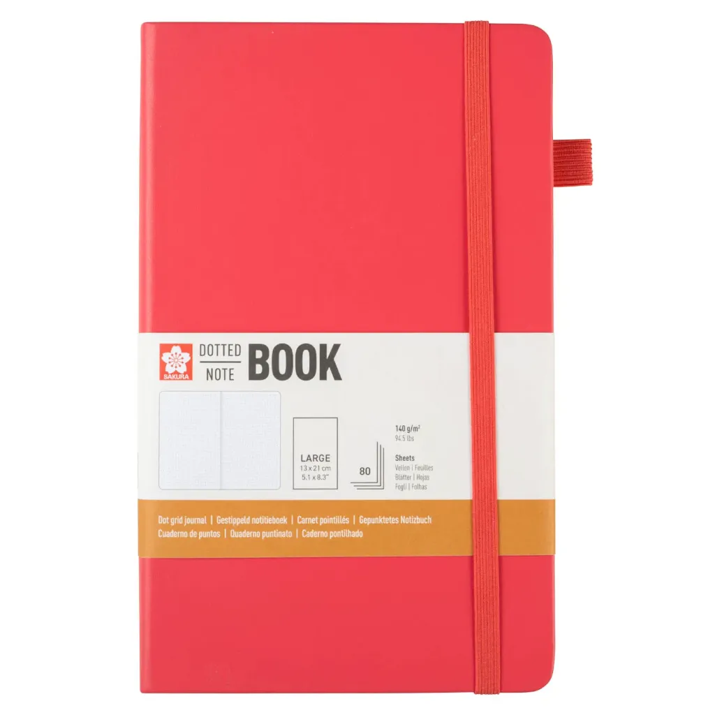 Libreta Sketchbook Sakura Hoja Crema con Puntos 13x21cm