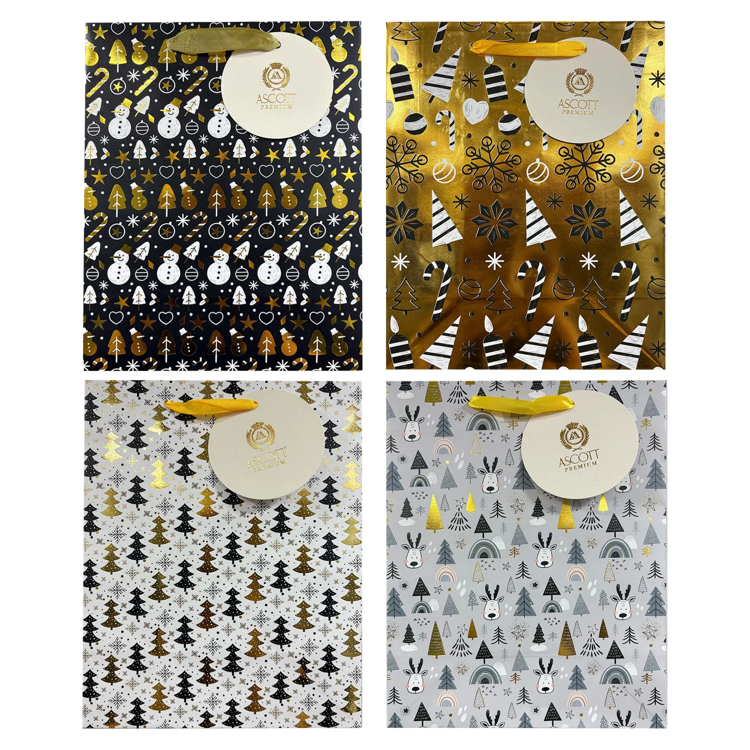 [37783-k] Bolsa de Regalo Proarte Navidad Mediana (18x23cm)